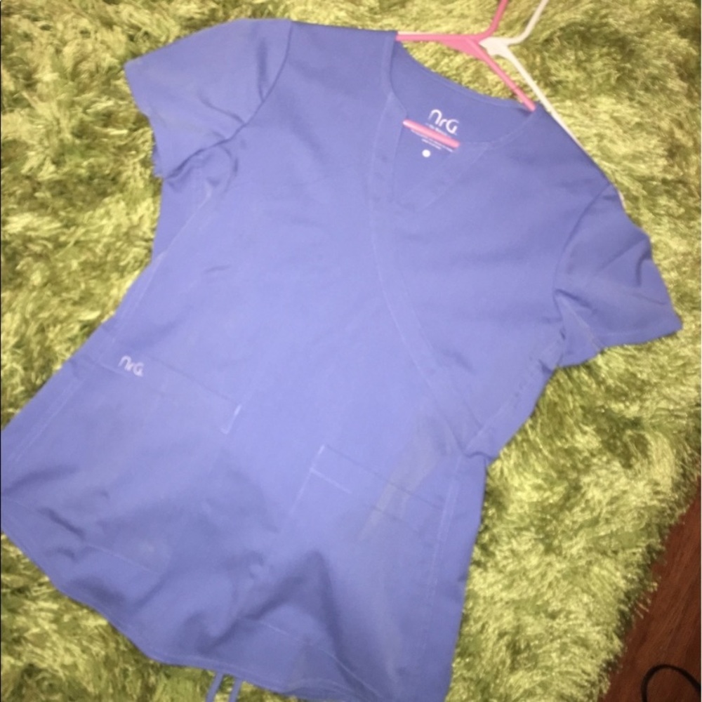Blue Scrub top/bottoms NRG